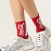 Calcetines Algodón Coca-Cola Con Glitter
