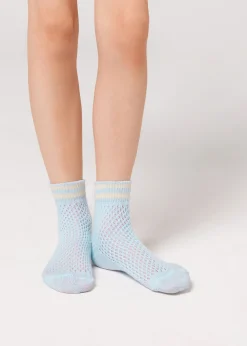 Calcetines Algodón Con Calados