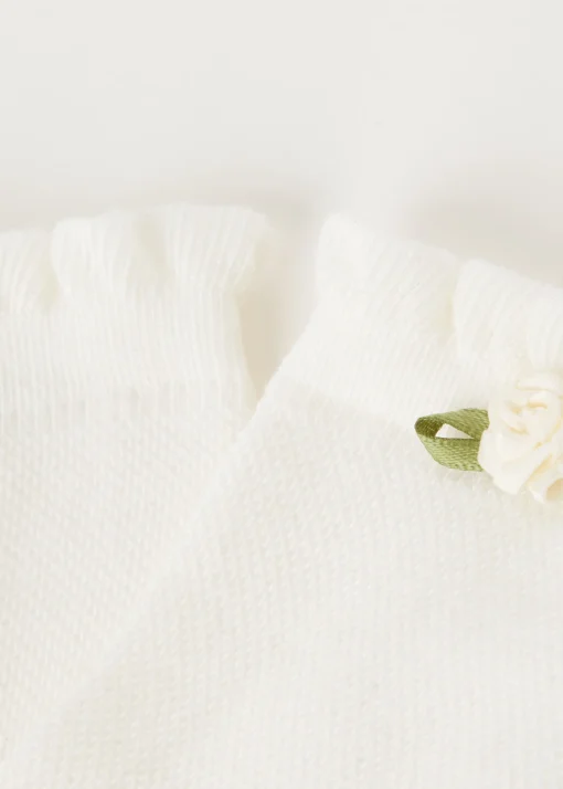 Calcetines Algodón Con Detalle Flor