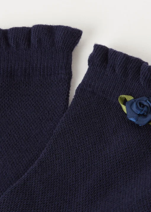 Calcetines Algodón Con Detalle Flor