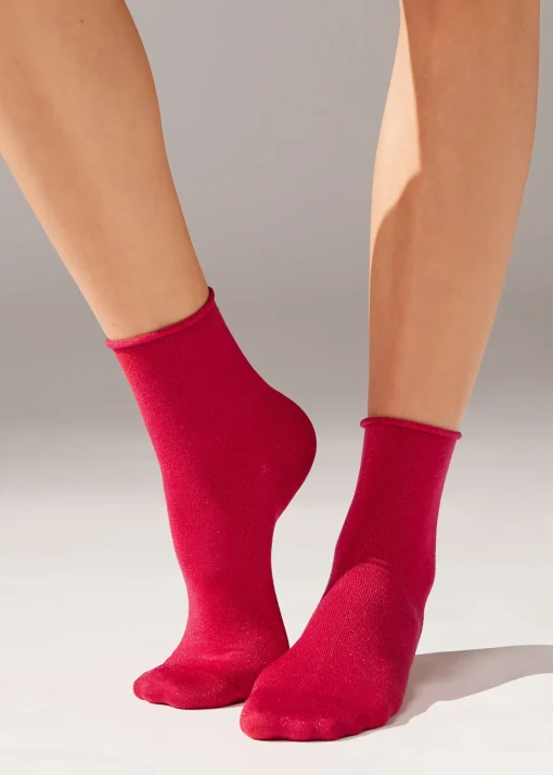 Calcetines Algodón Con Glitter