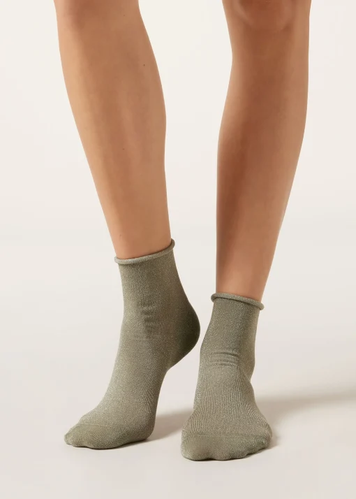 Calcetines Algodón Con Glitter
