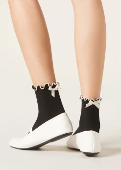 Calcetines Algodón Con Lazo