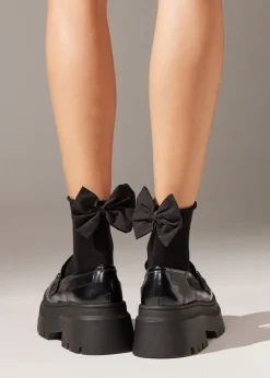 Calcetines Algodón Con Lazo