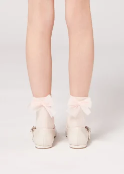 Calcetines Algodón Con Lazo