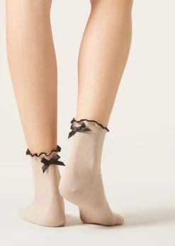 Calcetines Algodón Con Lazo