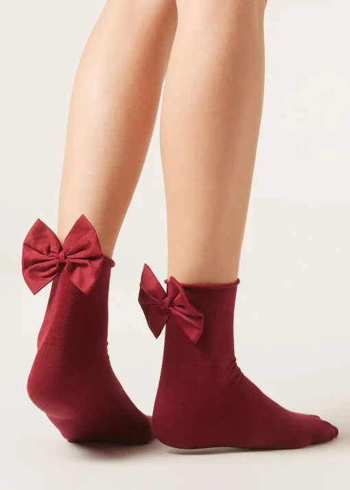 Calcetines Algodón Con Lazo