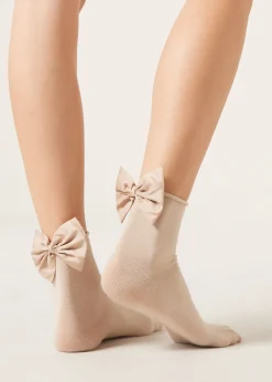 Calcetines Algodón Con Lazo
