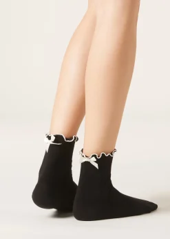 Calcetines Algodón Con Lazo