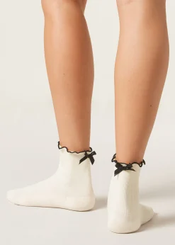 Calcetines Algodón Con Lazo