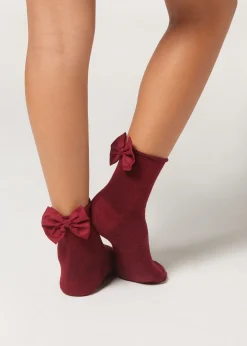 Calcetines Algodón Con Lazo Posterior