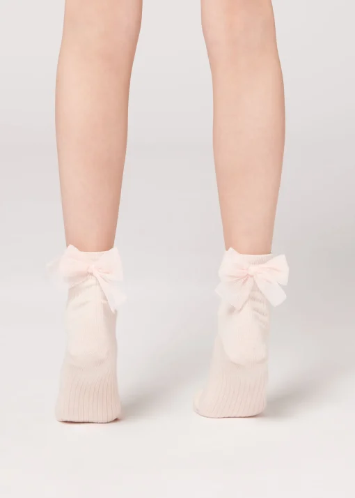 Calcetines Algodón Con Lazo
