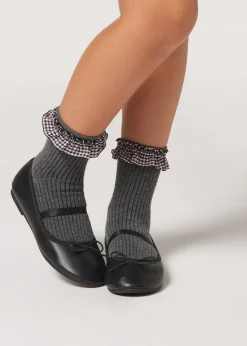 Calcetines Algodón Con Volante