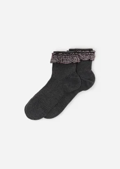 Calcetines Algodón Con Volante
