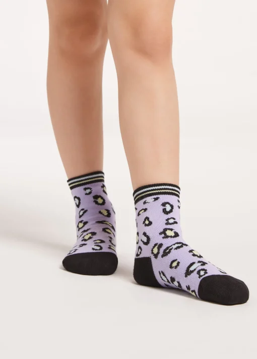 Calcetines Algodón Estampado Animalier
