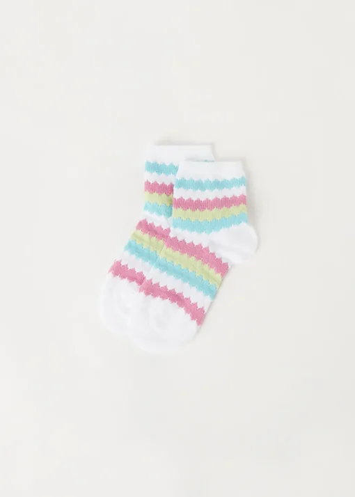Calcetines Algodón  Estampado Rayas