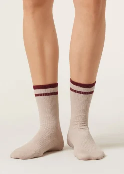 Calcetines Algodón Estilo Deportivo