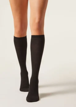 Calcetines algos lana y algodón
