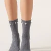 Calcetines Cashmere Con Aplicaciones
