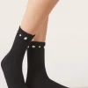 Calcetines Cashmere Con Aplicaciones