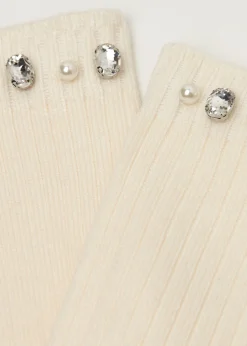 Calcetines Cashmere Con Aplicaciones