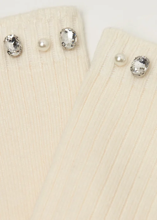 Calcetines Cashmere Con Aplicaciones