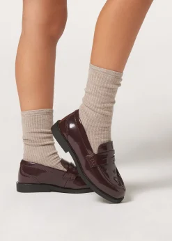 Calcetines Cashmere Con Canalé