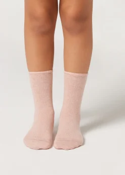 Calcetines Cashmere Con Canalé