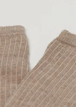 Calcetines Cashmere Con Canalé