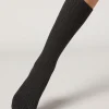 Calcetines Cortos Acanalados con Lana y cashmere