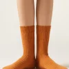 Calcetines Cortos Acanalados con Lana y cashmere
