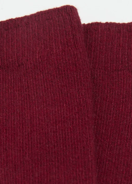 Calcetines Cortos Acanalados con Lana y cashmere