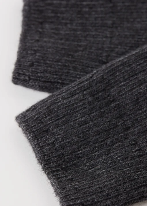 Calcetines Cortos Acanalados con Lana y cashmere