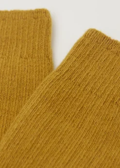 Calcetines Cortos Acanalados con Lana y cashmere