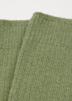 Calcetines Cortos Acanalados con Lana y cashmere