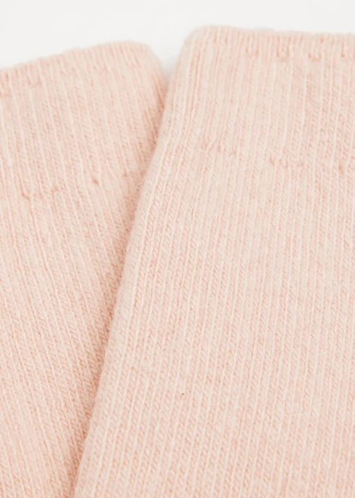 Calcetines Cortos Acanalados con Lana y cashmere