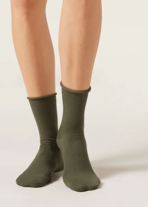 Calcetines cortos con cachemira