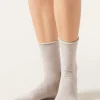 Calcetines cortos con cachemira