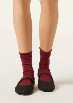Calcetines cortos con cachemira