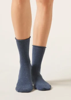 Calcetines cortos con cachemira