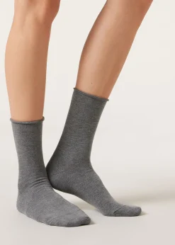 Calcetines cortos con cachemira