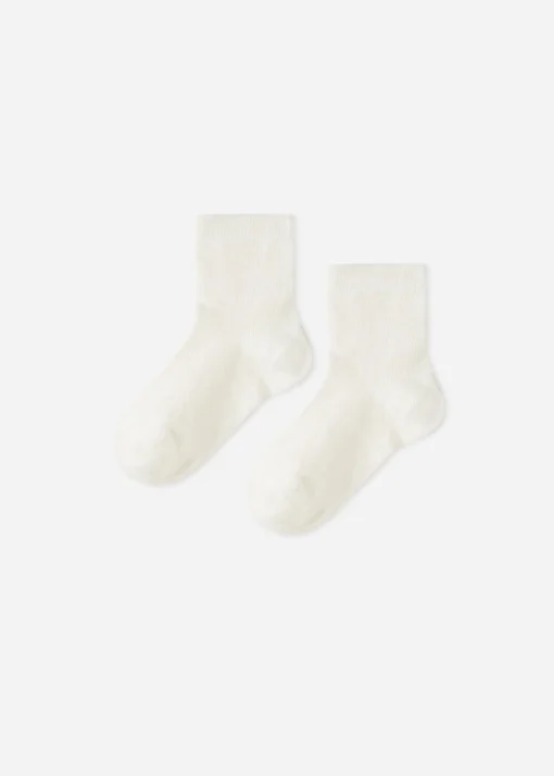 Calcetines Cortos con Cashmere de Recién Nacido