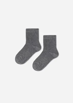 Calcetines Cortos con Cashmere de Recién Nacido