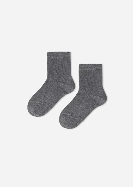 Calcetines Cortos con Cashmere de Recién Nacido