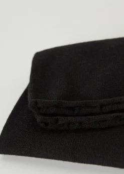 Calcetines Cortos Con Cashmere Sin Puño