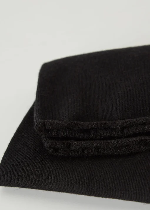 Calcetines Cortos Con Cashmere Sin Puño