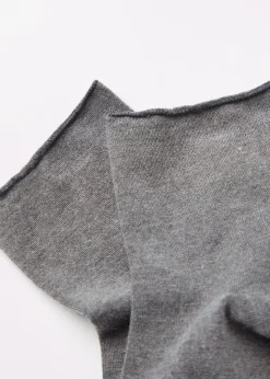 Calcetines Cortos Con Cashmere Sin Puño
