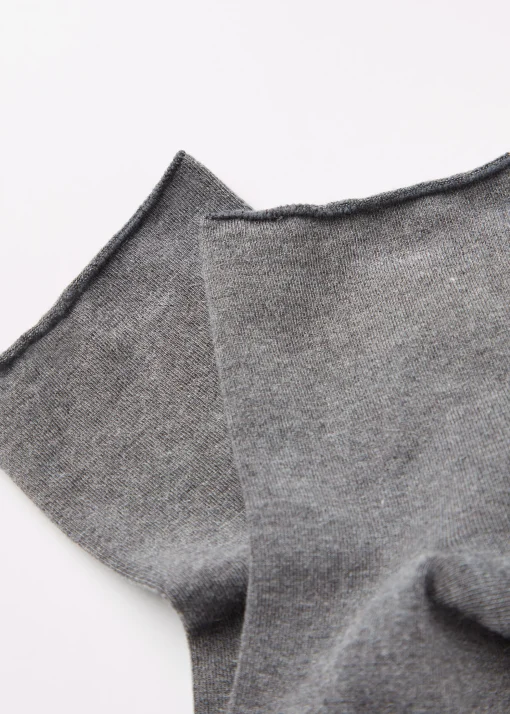 Calcetines Cortos Con Cashmere Sin Puño