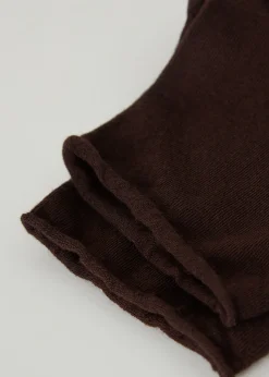 Calcetines Cortos Con Cashmere Sin Puño