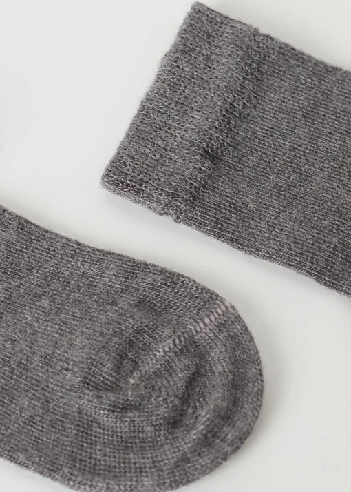 Calcetines Cortos con Cashmere de Recién Nacido